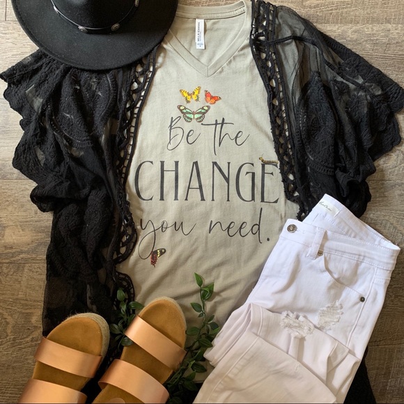 The House Of Gentry Tops - Small-3X‼️ ✨Be the Change Graphic Tee Graphic Tee